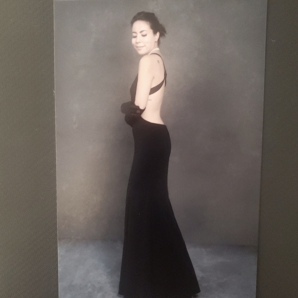 Jay Godfrey Floor-Length Backless Black Dress - Size 8 - Picture 6 of 7